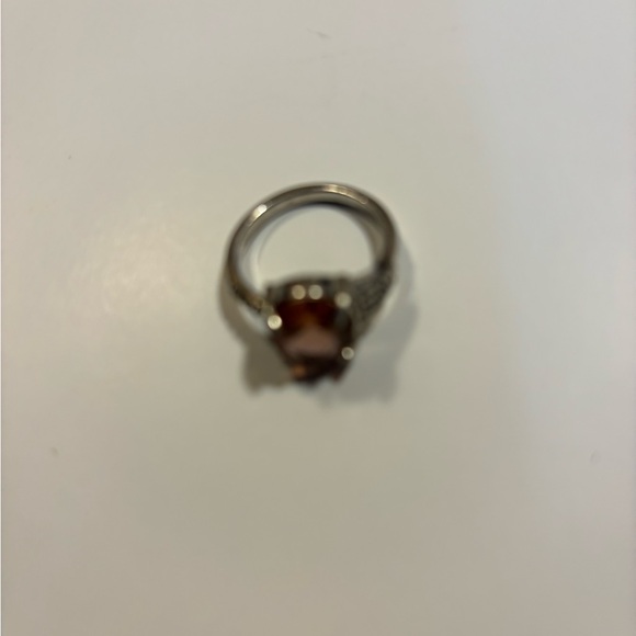 Silver ring with gorgeous gem stone hand crafted in the Middle East size 7 - Picture 2 of 3